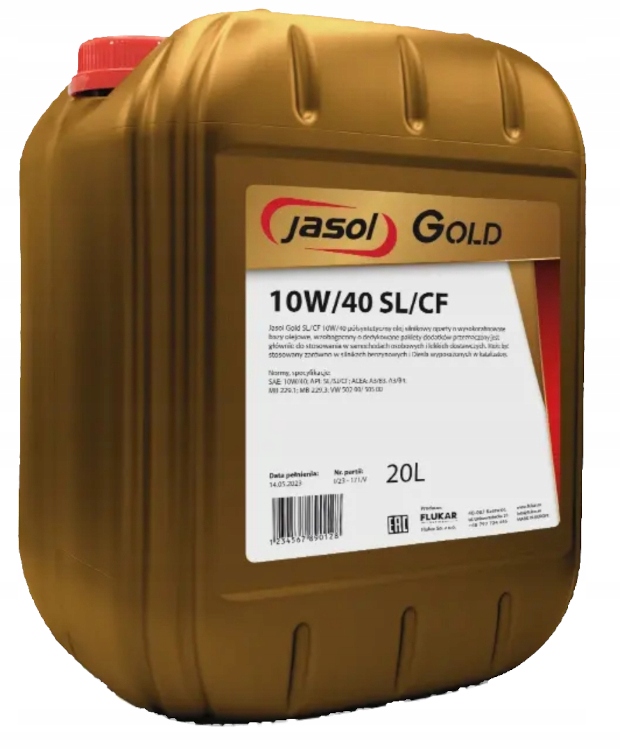 Jasol Gold Sl/cf 10W40 20l