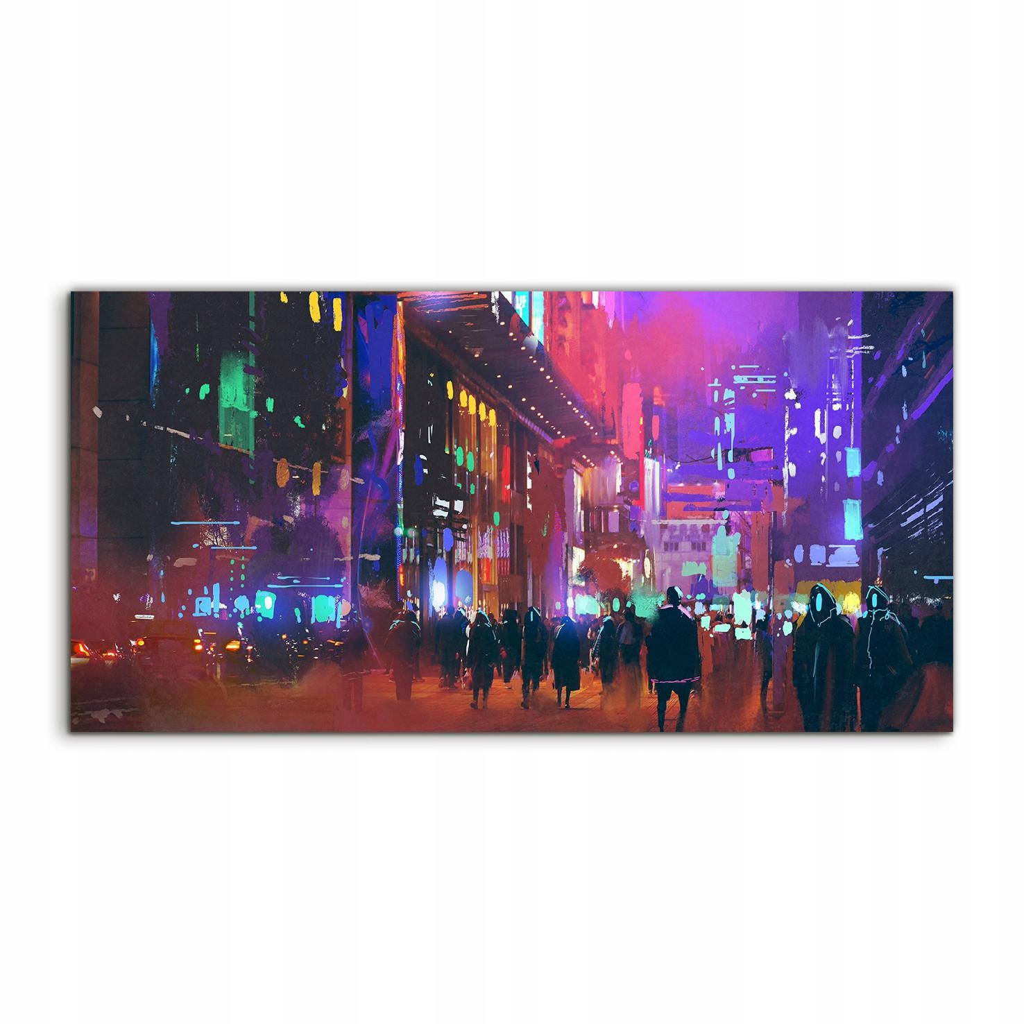 Fotoobraz 120x60 závesný SciFi Mesto Noc nástenný