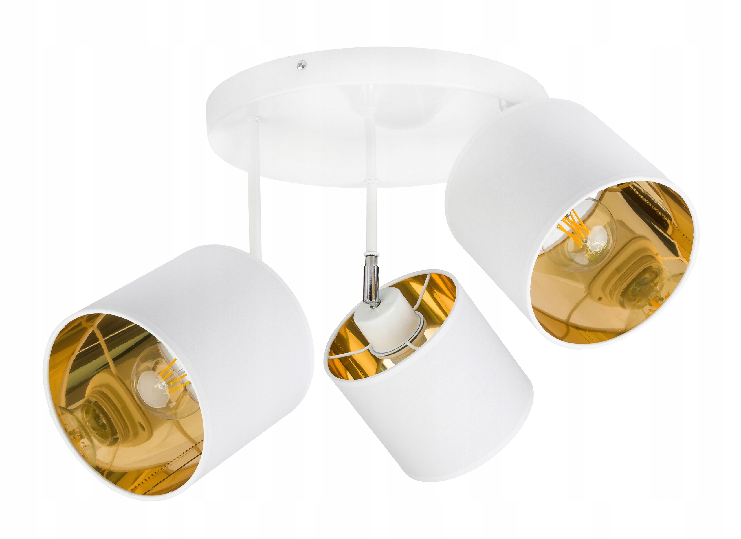 Lampa stropní svítidlo pohyblivý lustr sufiová Abażur zlatá