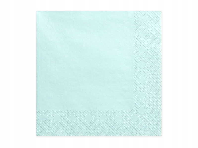 

Serwetki trójwarstwowe, b. turkus, 33x33cm 20 szt.