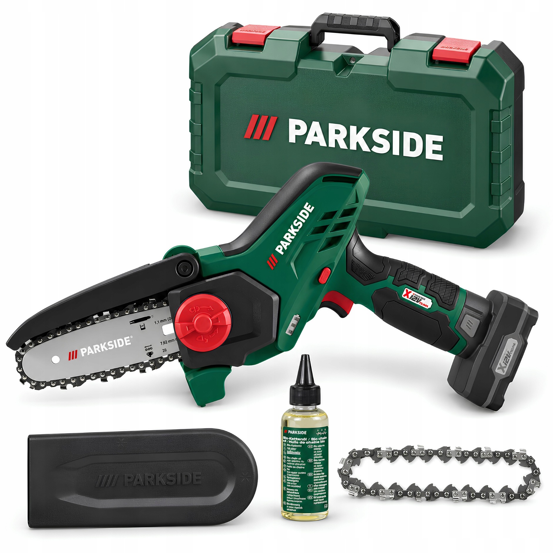 Piła akumulatorowa Przecinarka do gałęzi Parkside Pghsa 12 12V Walizka