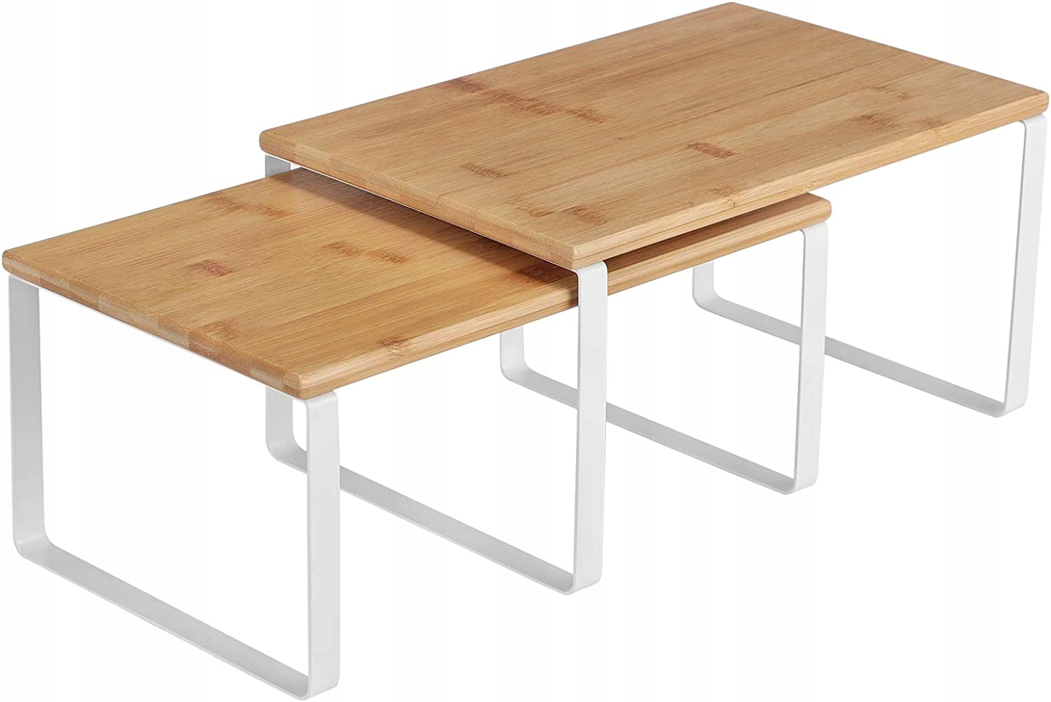 

Komplet dwóch półek kuchennych białych 30 cm Loft