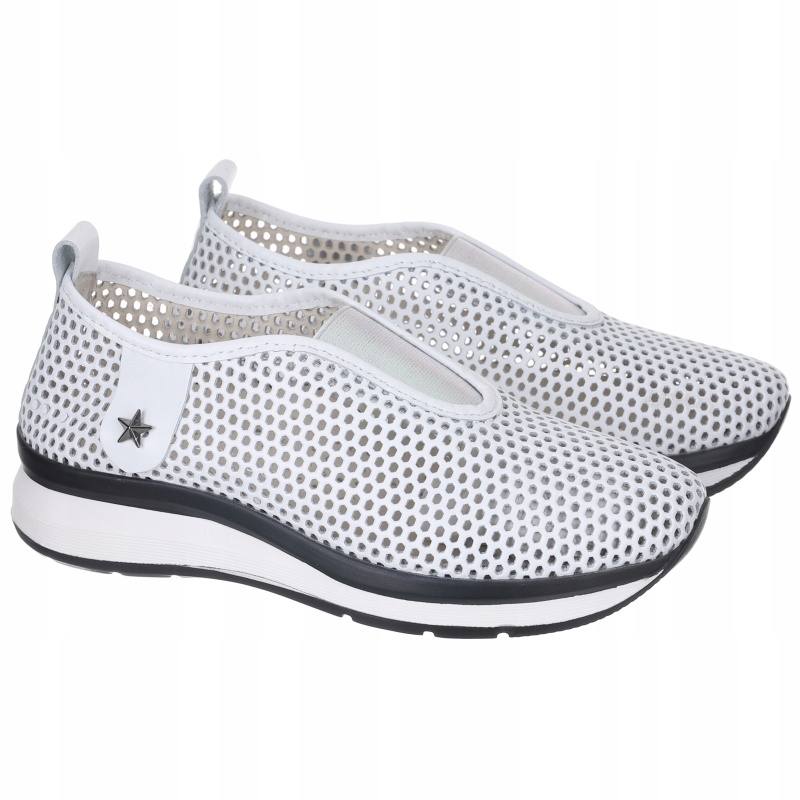 Dámské nazouvací tenisky Bombonella 4T-355-302-M5-D 01 bílá Kůže VEL.40