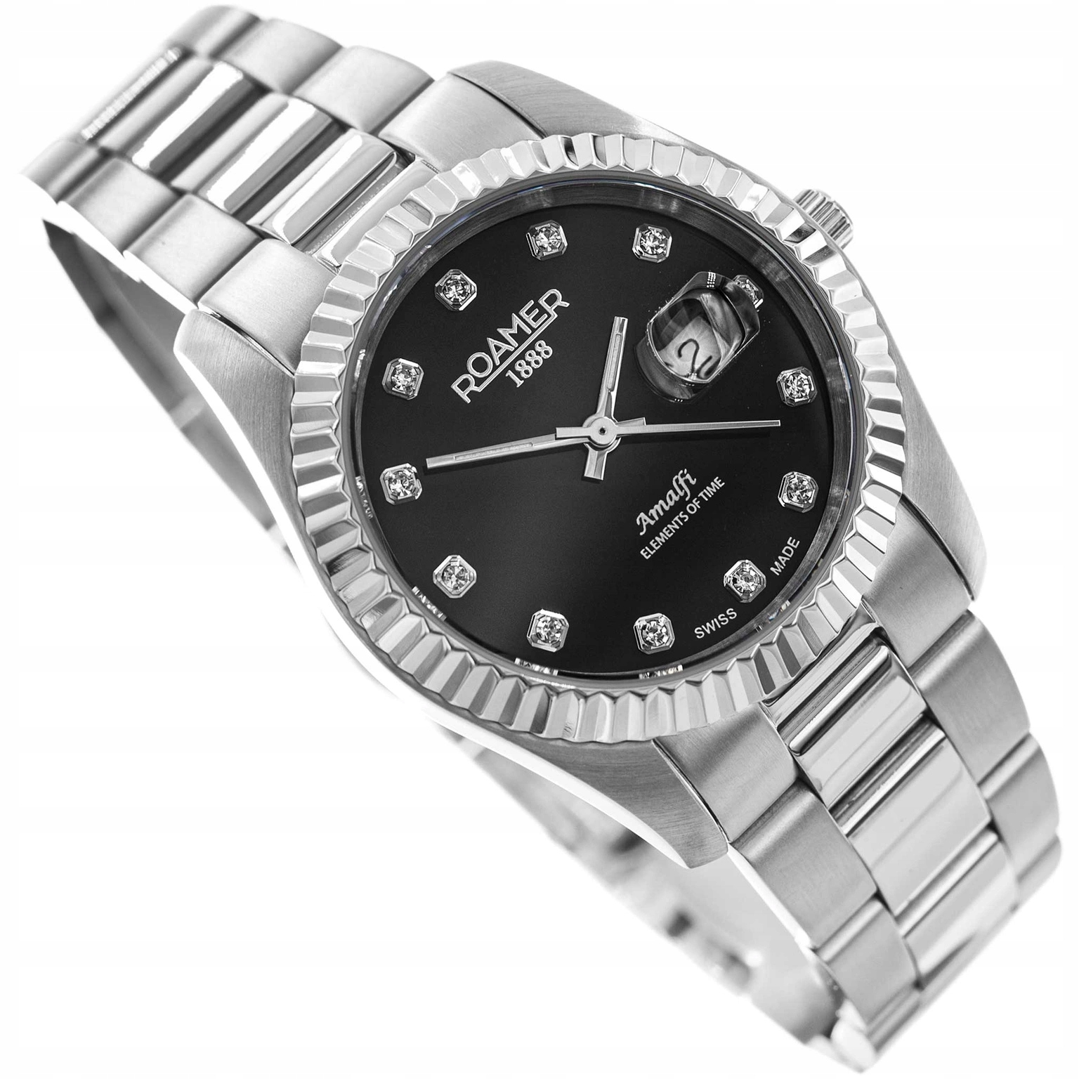 Dámské Hodinky Roamer 852844 41 59 20 Amalfi Stříbrné S Náramkem 10 MM