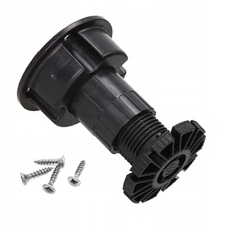 

Nóżka meblowa Volpato D kuchenna czarna H-80 400kg