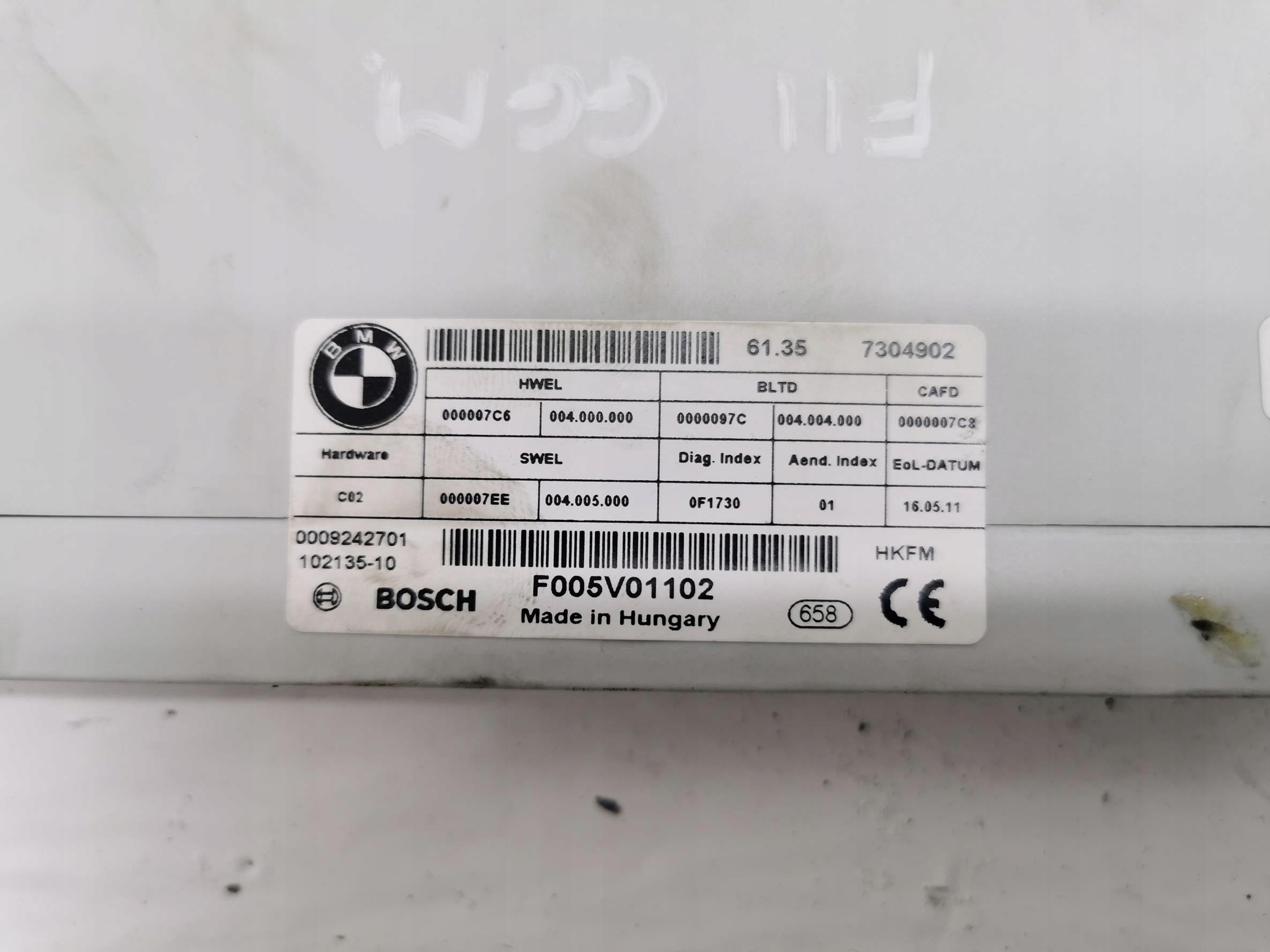 module bonnet boot BMW SERIA 5 F11 7304902