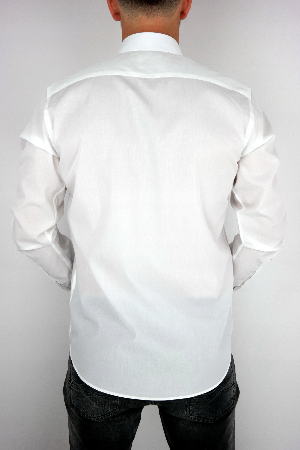 DANIEL BESSI Koszula męska fb955 biała 41/42 L Rozmiar L