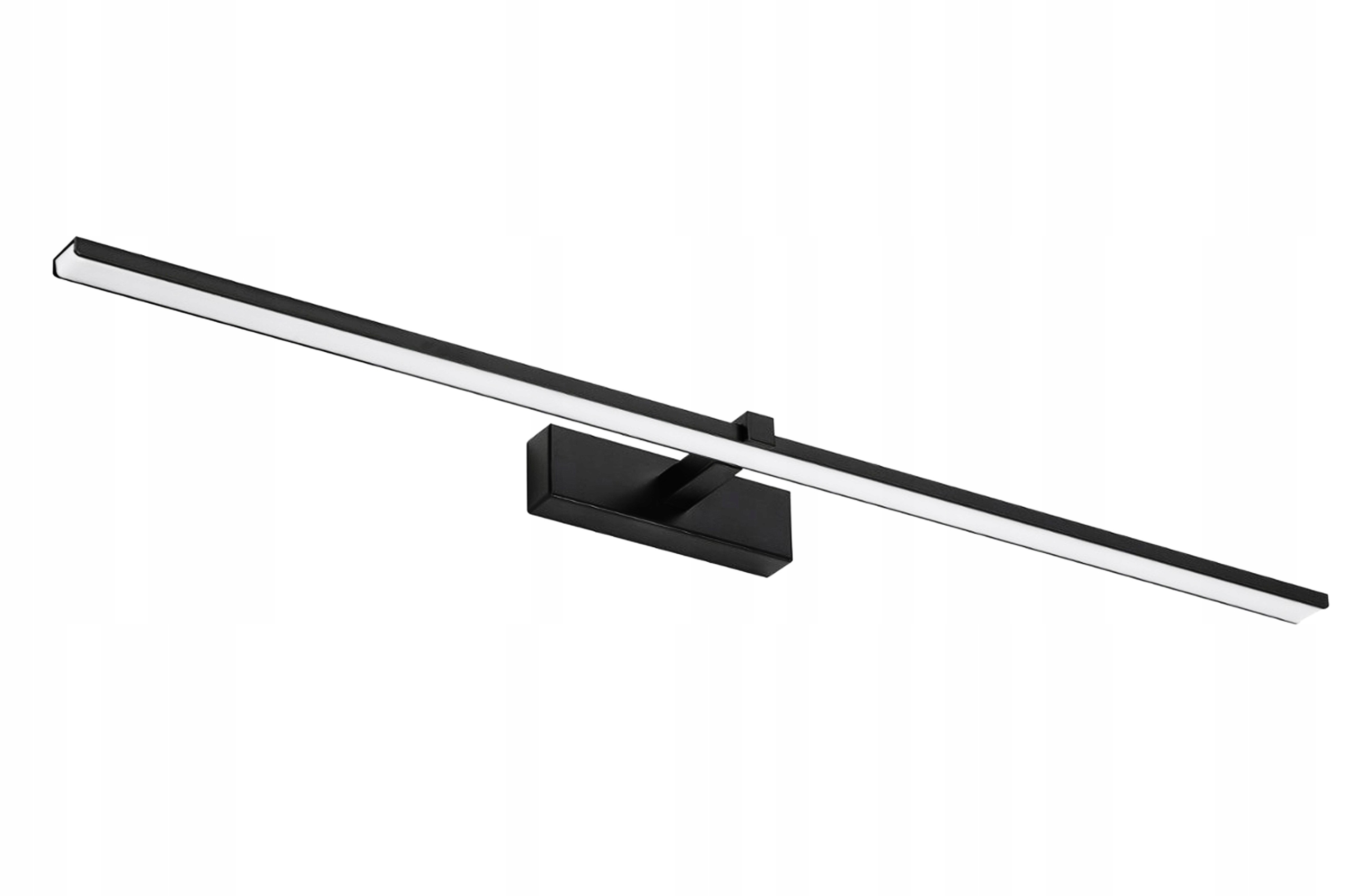 Lampa nad lustro do łazienki 18W 90cm czarna 4200K