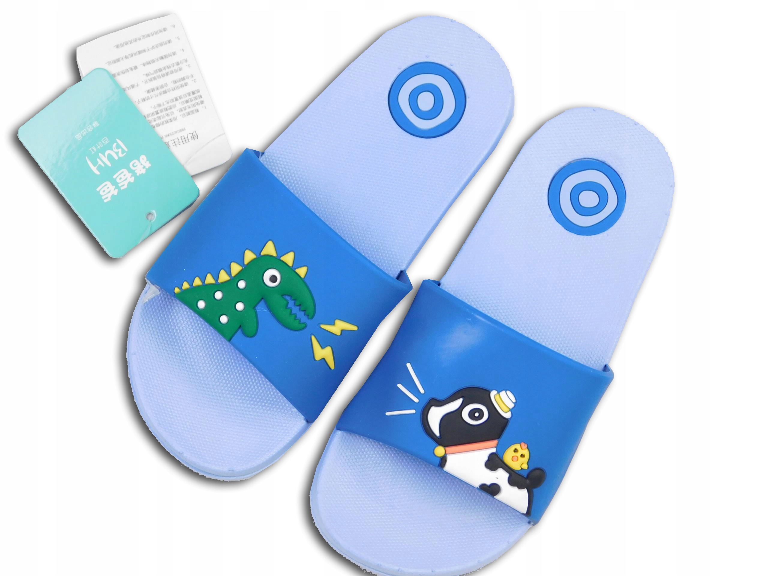 ZHUBABA BASENOWE klapki DZIECIĘCE 24-25 niebieskie