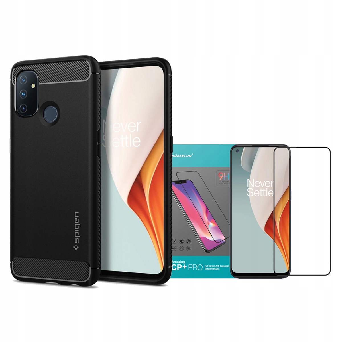 

Spigen Etui Do Oneplus Nord N100 + Szkło Nillkin