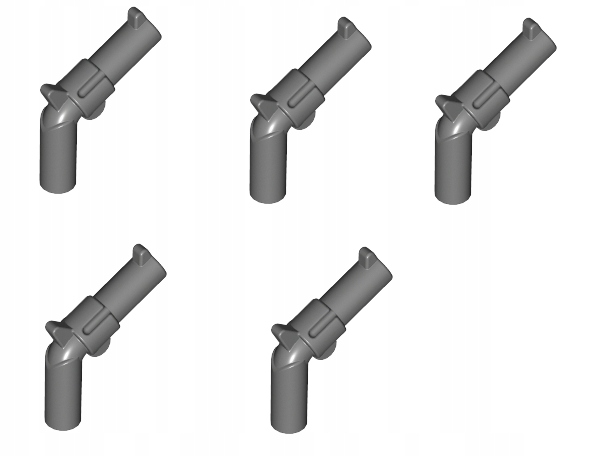 

Lego Nowy Broń Rewolwer Pistolet 5 sztuk 30132