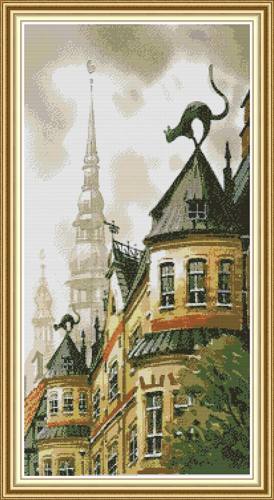 Křížková výšivka počítaná sada (kanva, mulina)