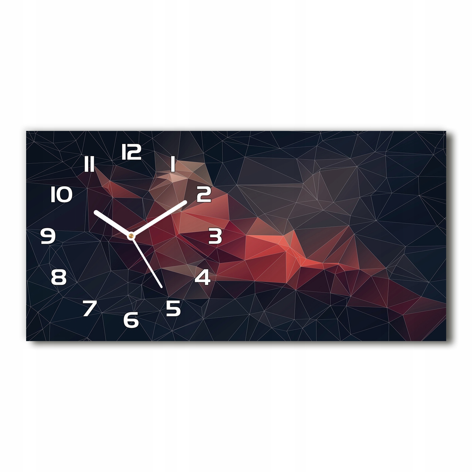 

Zegar ze szkła na ścianę Abstrakcyjne tło 60x30 cm