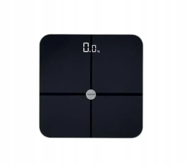 Waga łazienkowa elektroniczna Raven EW011BBT do 180kg Analiza składu ciała
