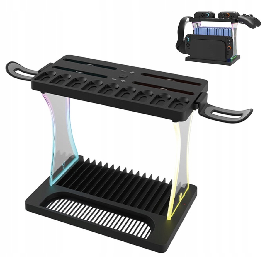 STACJA ŁADUJĄCA DO KONSOLI SWITCH 2 ORGANIZER NA KARTY ŁADOWARKA HBS-2806