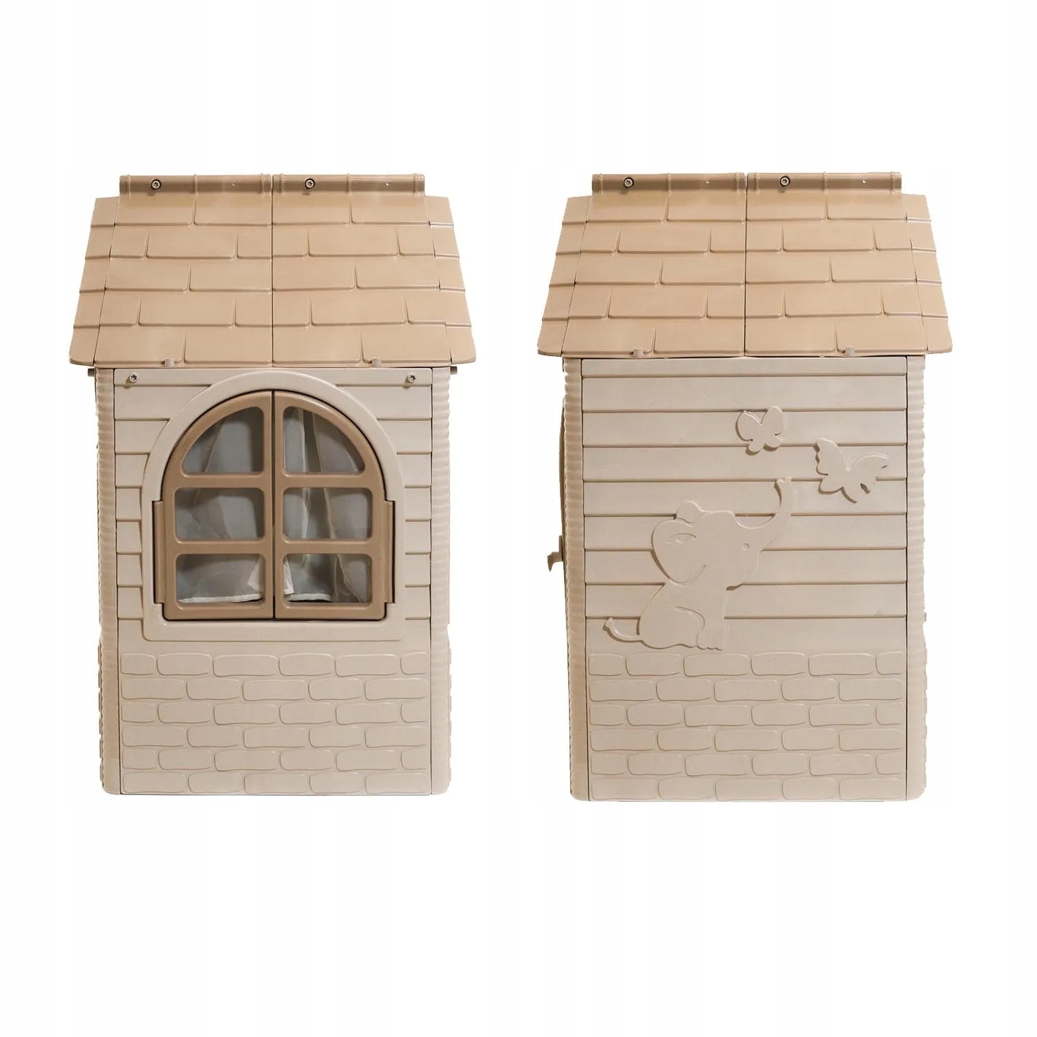 Domek Ogrodowy dla Dzieci Eco z Okiennicami 02550/01 Materiał plastik