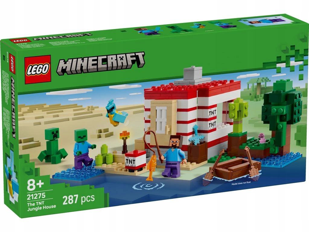 LEGO MINECRAFT 21275 DOM TNT W DŻUNGLI