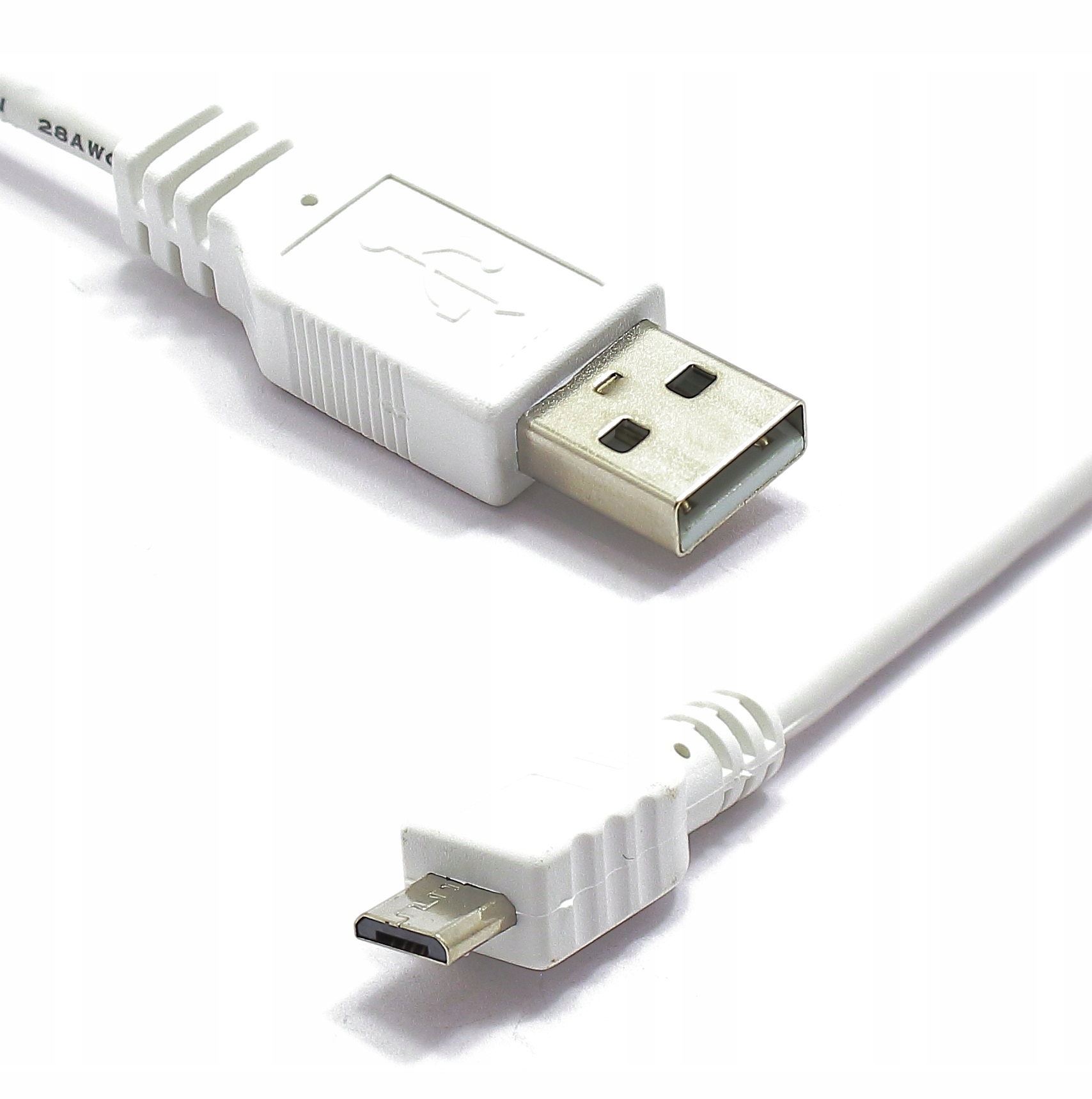 

Kabel Mikro Usb Wtyk Usb Wtyk Micro Usb 7,5M Biały