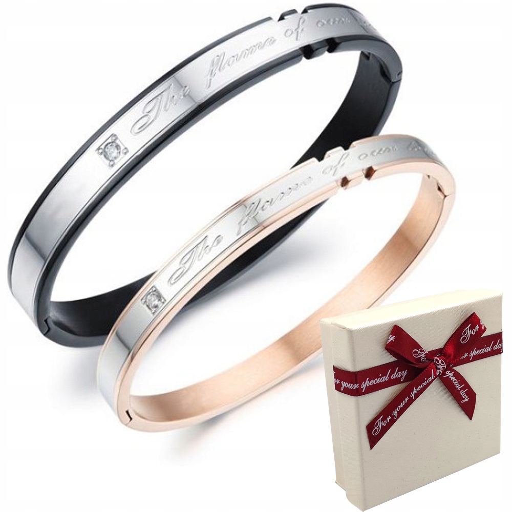 Náramky Bangle Pro Pár S Nápisem