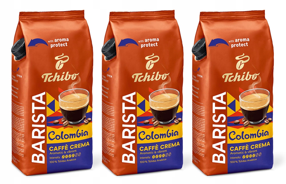 Kawa ziarnista Tchibo Barista Caffe Crema ziarno Colombia 100% Arabica 3 kg
