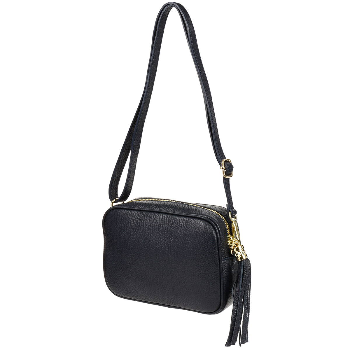 Italská kabelka Přes Rameno s koženým střapcem