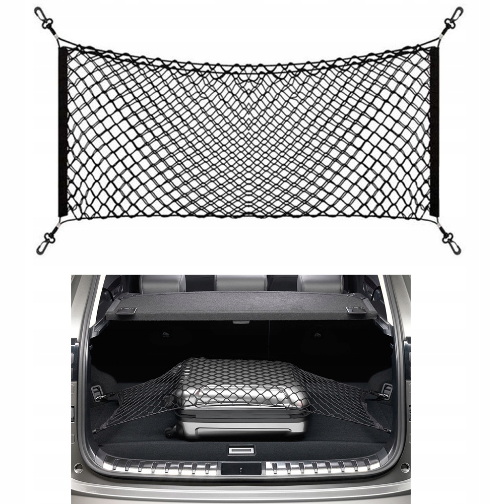 Siatka do bagażnika samochodowa auta 55x100-120 cm