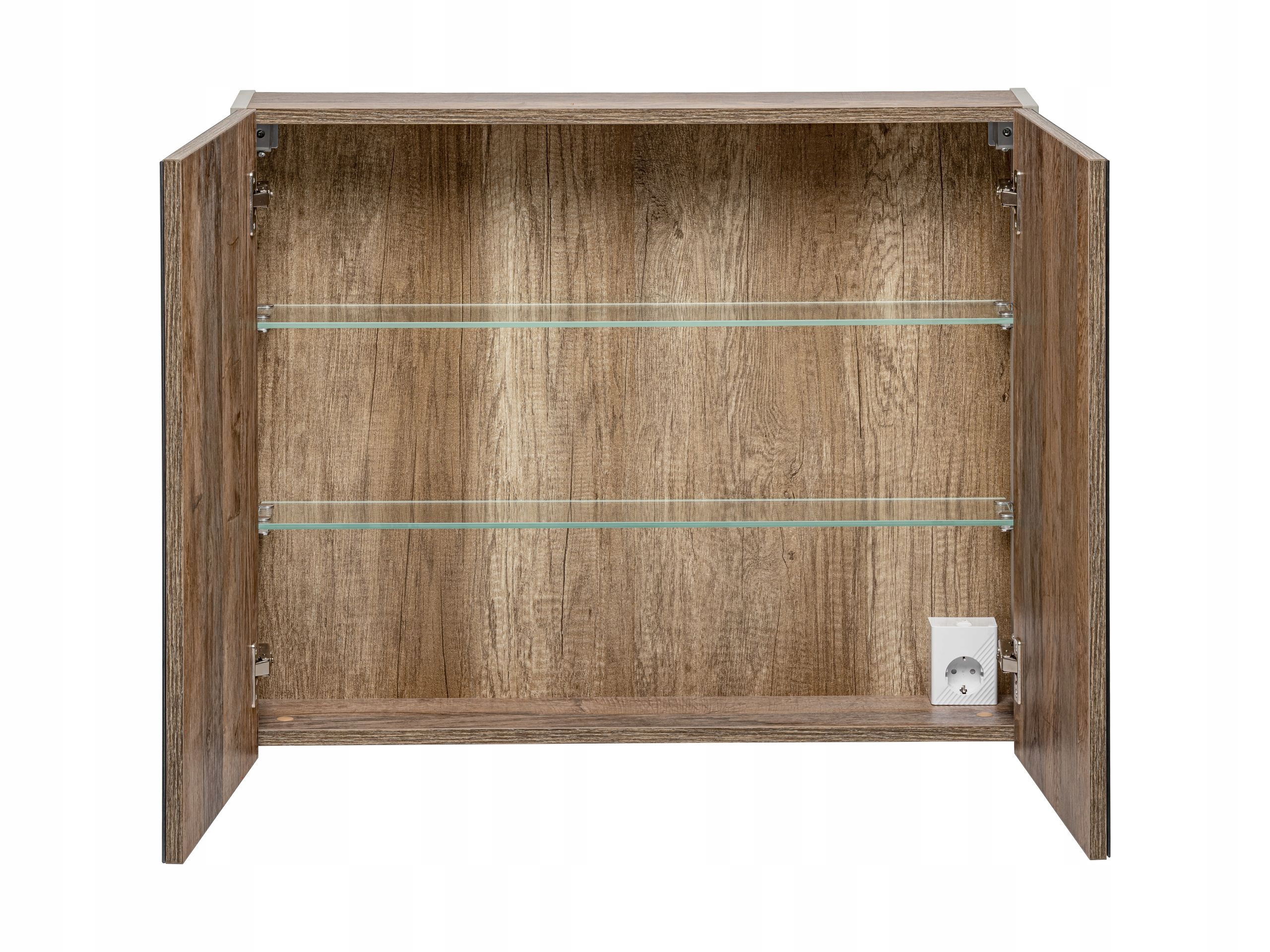 SZAFKA ŁAZIENKOWA Z LUSTREM 80 CM SANTA FE TAUPE Marka inna