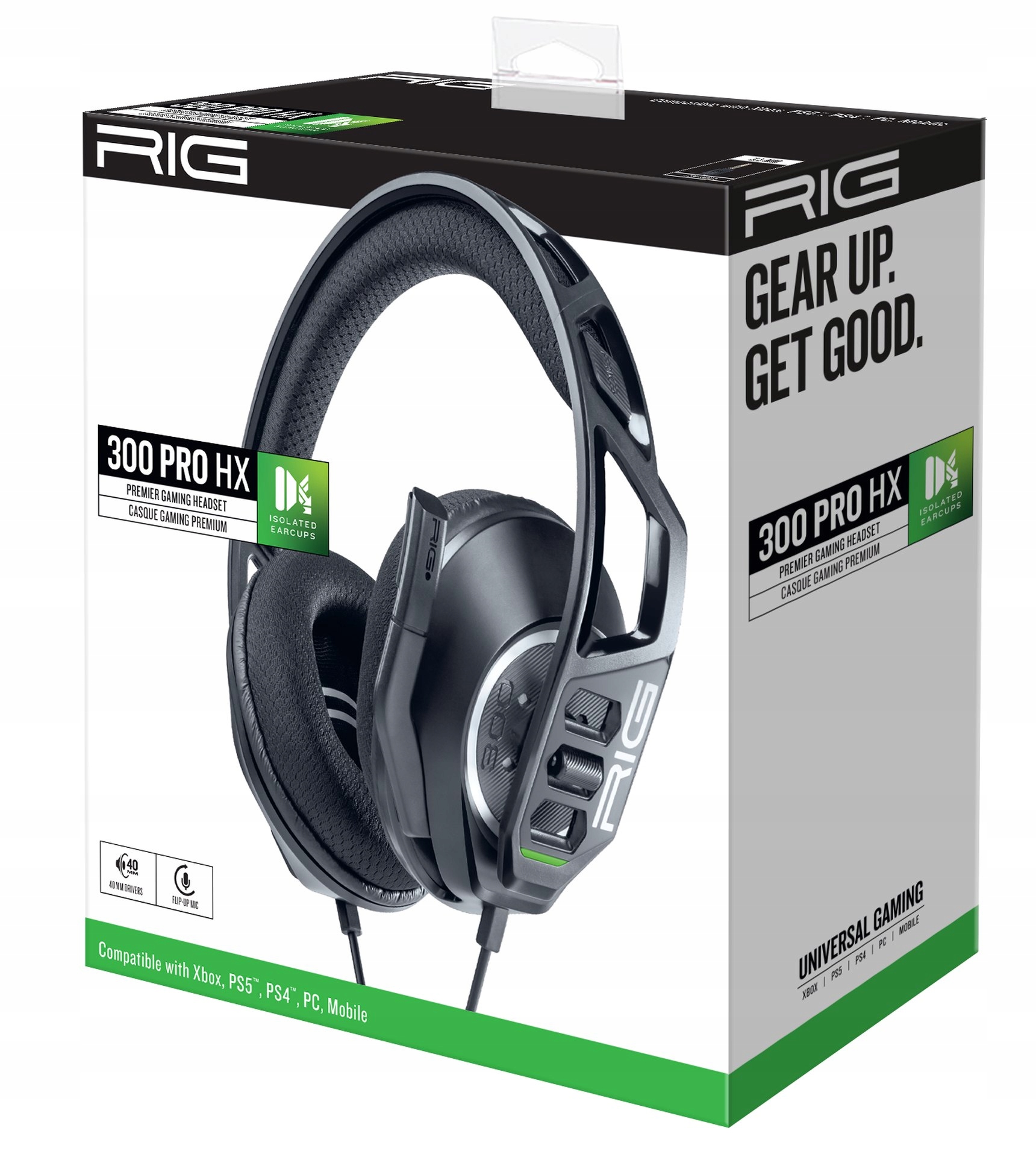 Nacon Rig Xs Xo Słuchawki przewodowe Czarne