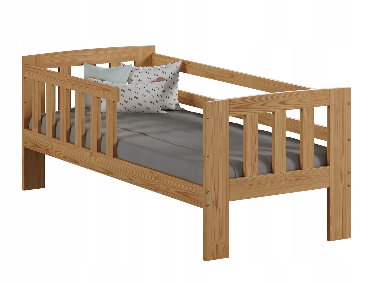 ŁÓŻKO DZIECIĘCE DREWNIANE ALA 160X70 OLCHA