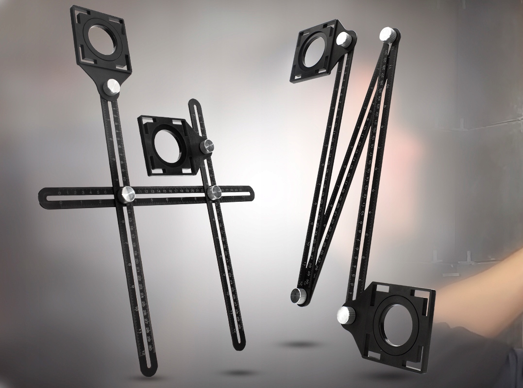 SZABLON PRZYMIAR WZORNIK ZNACZNIK OTWORÓW PŁYTEK Marka FlatPro2