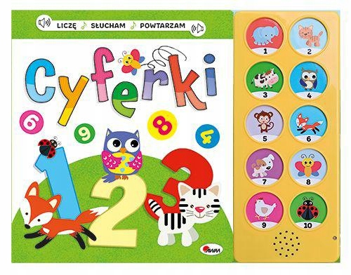 

Liczę słucham powtarzam Cyferki książka dźwiękowa