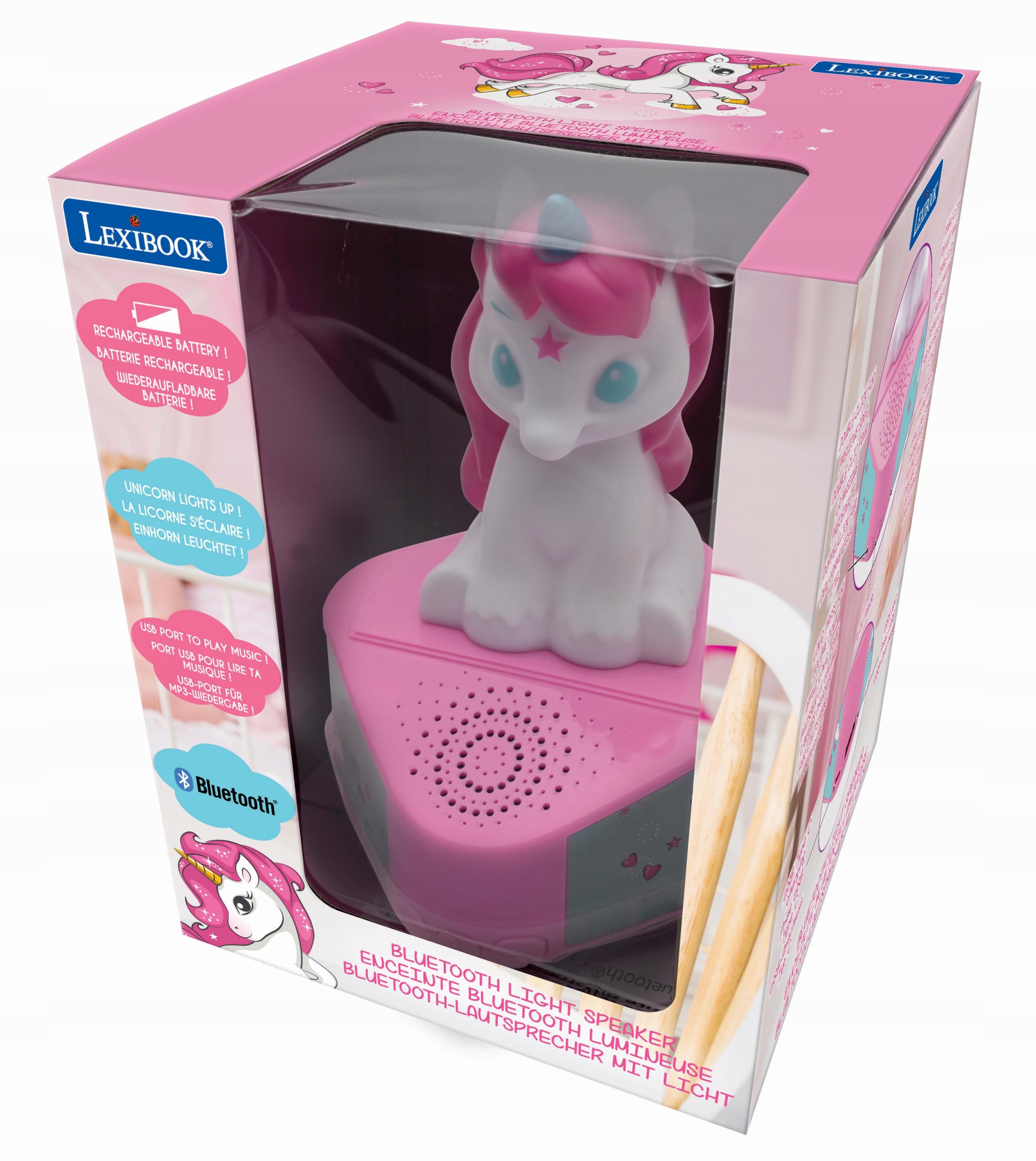 Bluetooth reproduktor se svítící figurkou jednorožce BTD80UNI