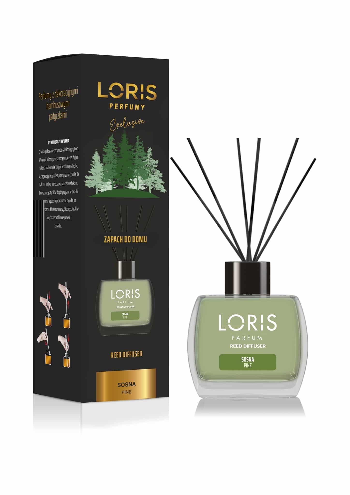 

Odświeżacz powietrza patyczki Loris 120 ml Sosna