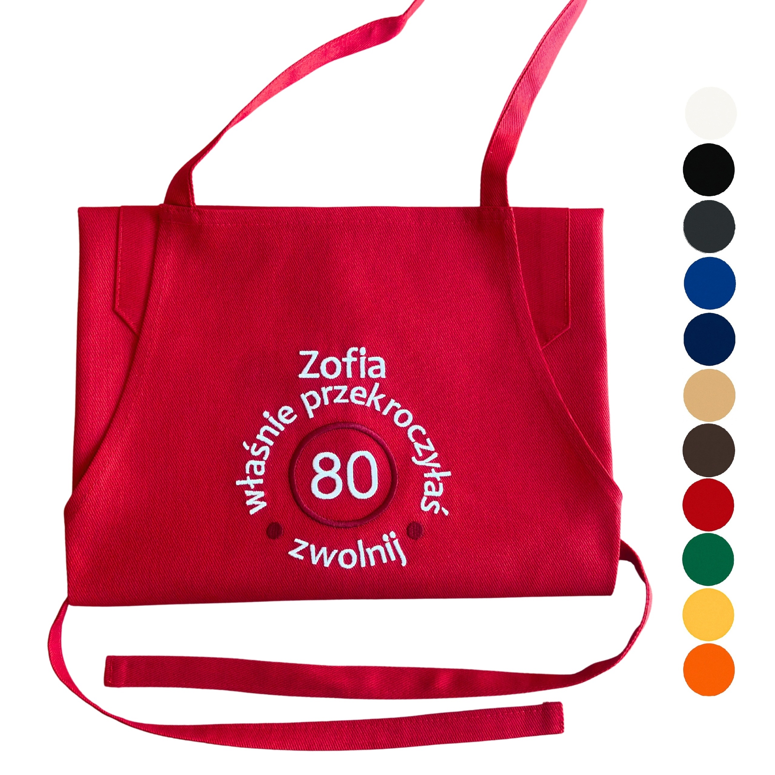 Dárek K 80. Narozeninám Pro Ženu Babičky, Která Má Tetu, Vtipná Zástěra Se Jménem