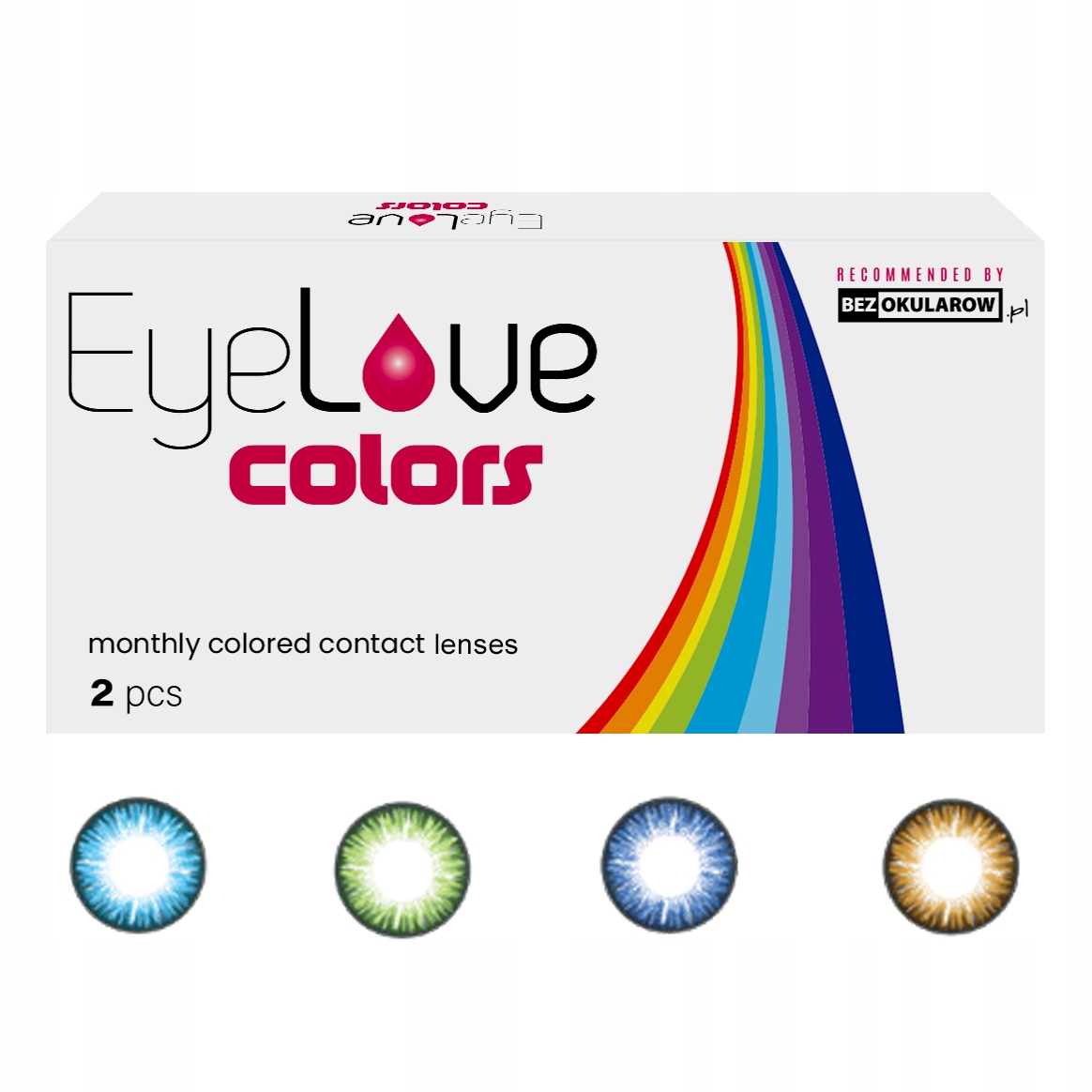 

Soczewki kolorowe EyeLove Colors 2szt korekcja