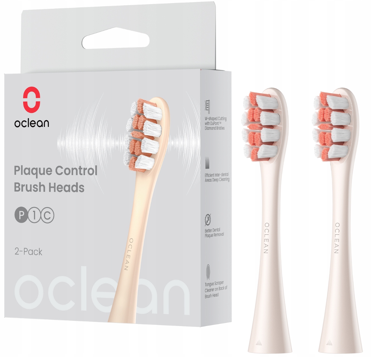 

Oclean Główki do szczoteczek wybielanie złoty P1C8