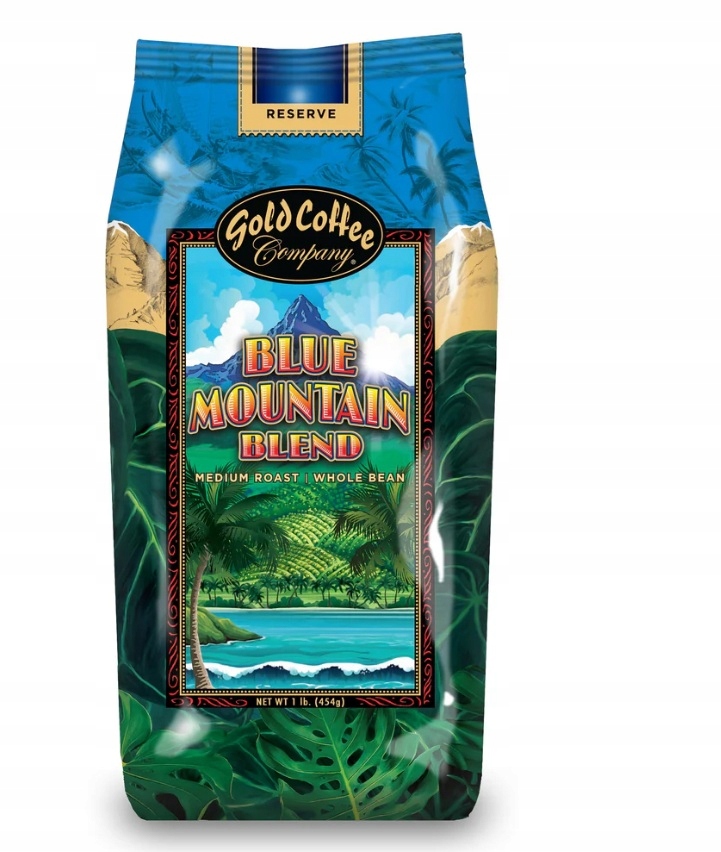 Levně Blue Mountain blend 0,454 kg 1Lb zrno, střední pražené imp Usa