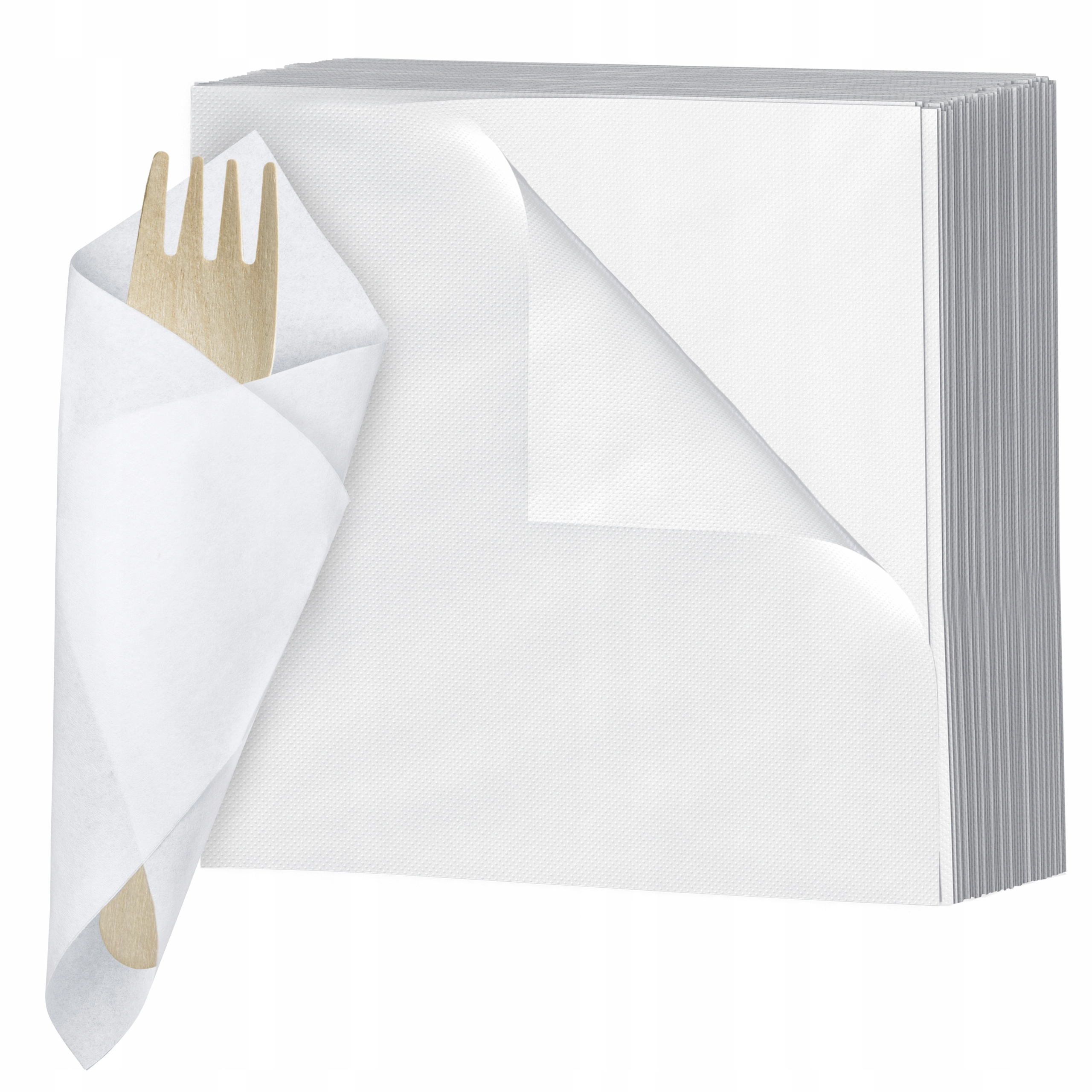 

Serwetki Gastronomiczne 500 sztuk 15x15 białe Eko