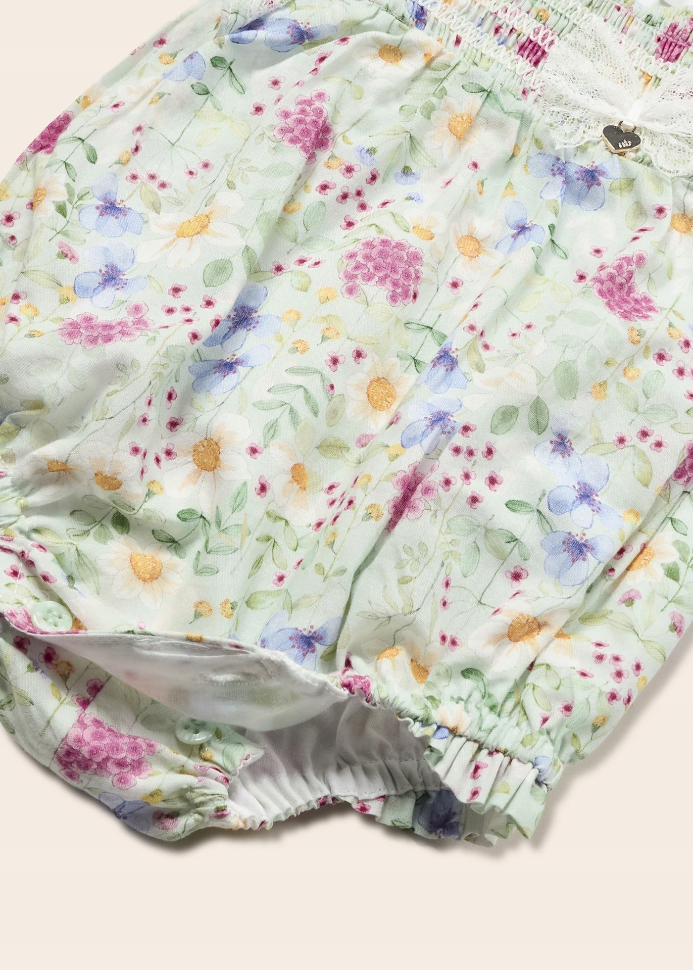 Rampers Mayoral 1690 krótki kwiaty falbanka 55/56 Wiek dziecka 0 +