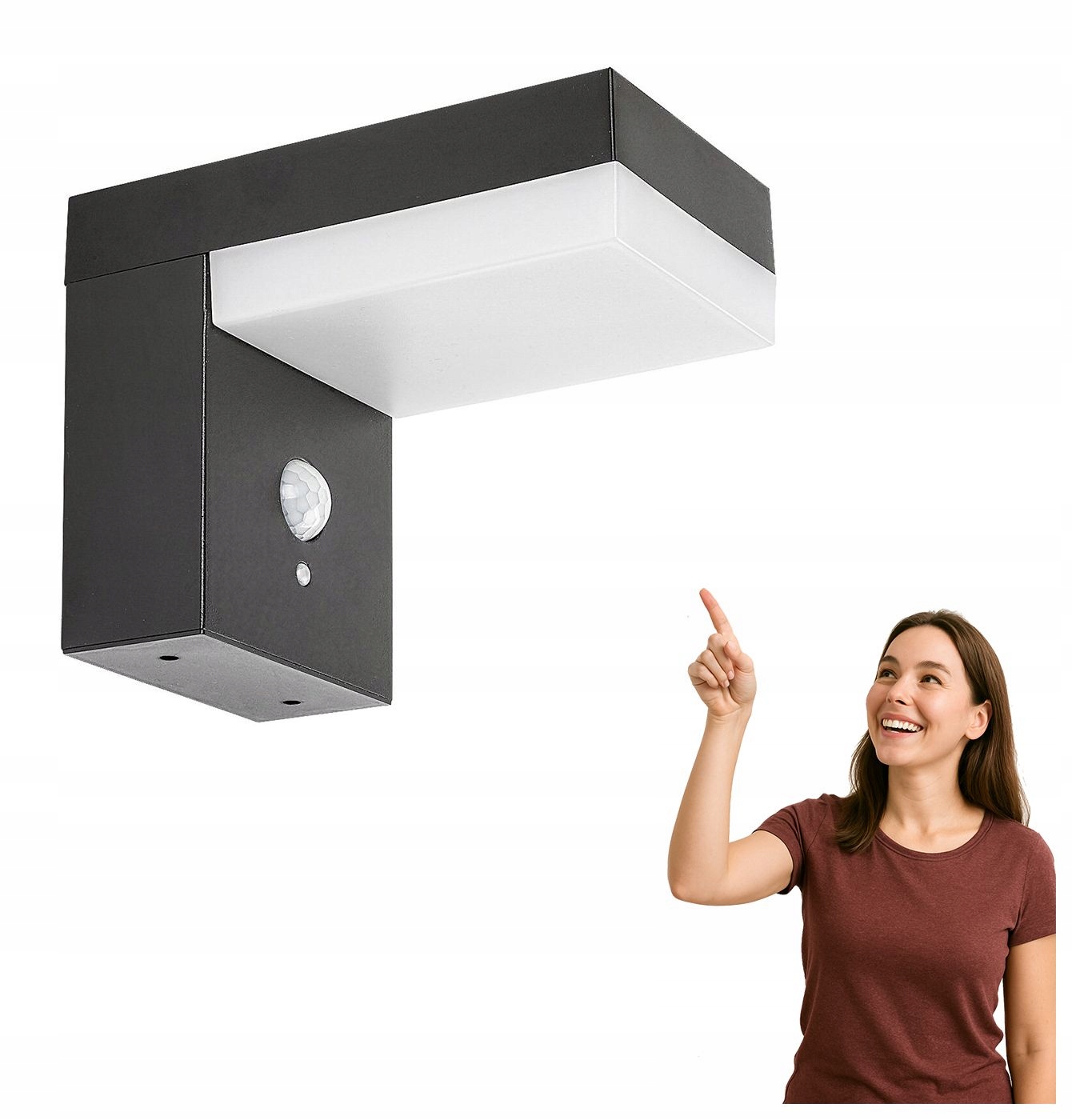 Solární Led nástěnné svítidlo 6W s čidlem Zrebar 77009 Rabalux