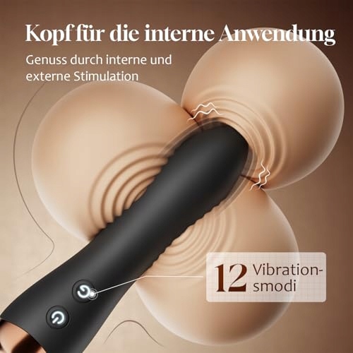 CACUOLA Wibrator Dildo 360° Zestaw Wibratorów Dla Kobiet Cichy Masażer — miniatura 4