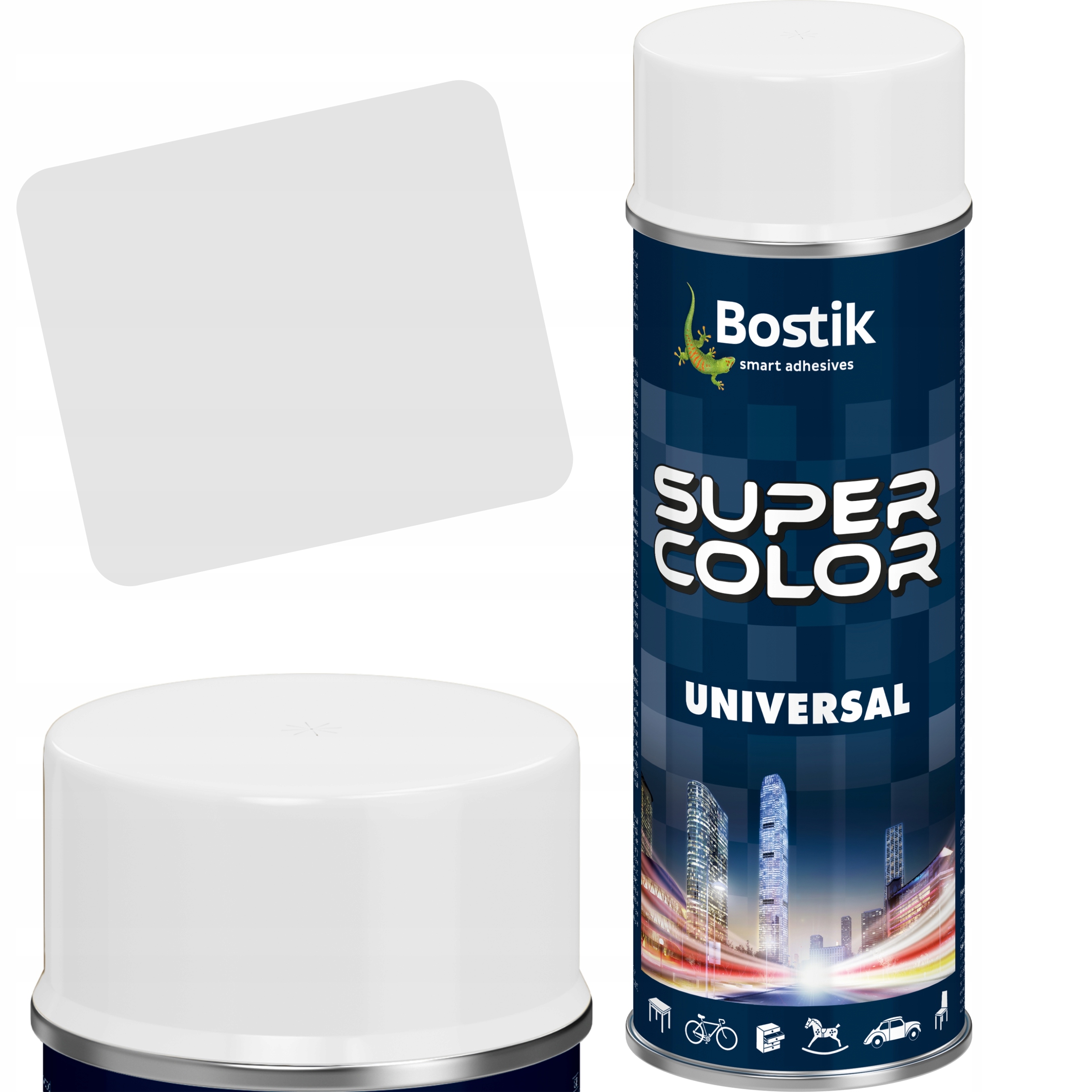 Farba w sprayu uniwersalna biały MAT 400 ml 9010 Bostik Universal lakier