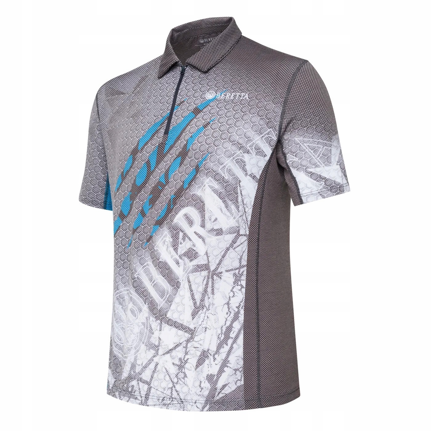 Koszulka strzelecka polo Beretta Rush Scratch MT431 Black & Blue Excell L
