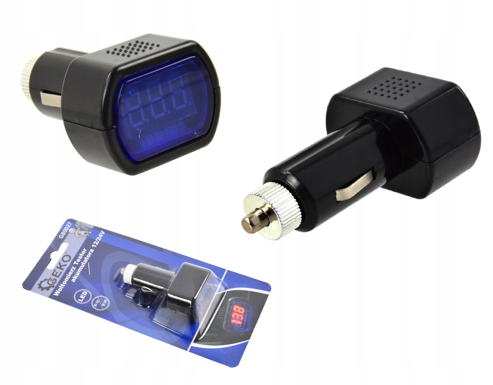 Woltomierz tester napięcia akumulatora 12V lub 24V