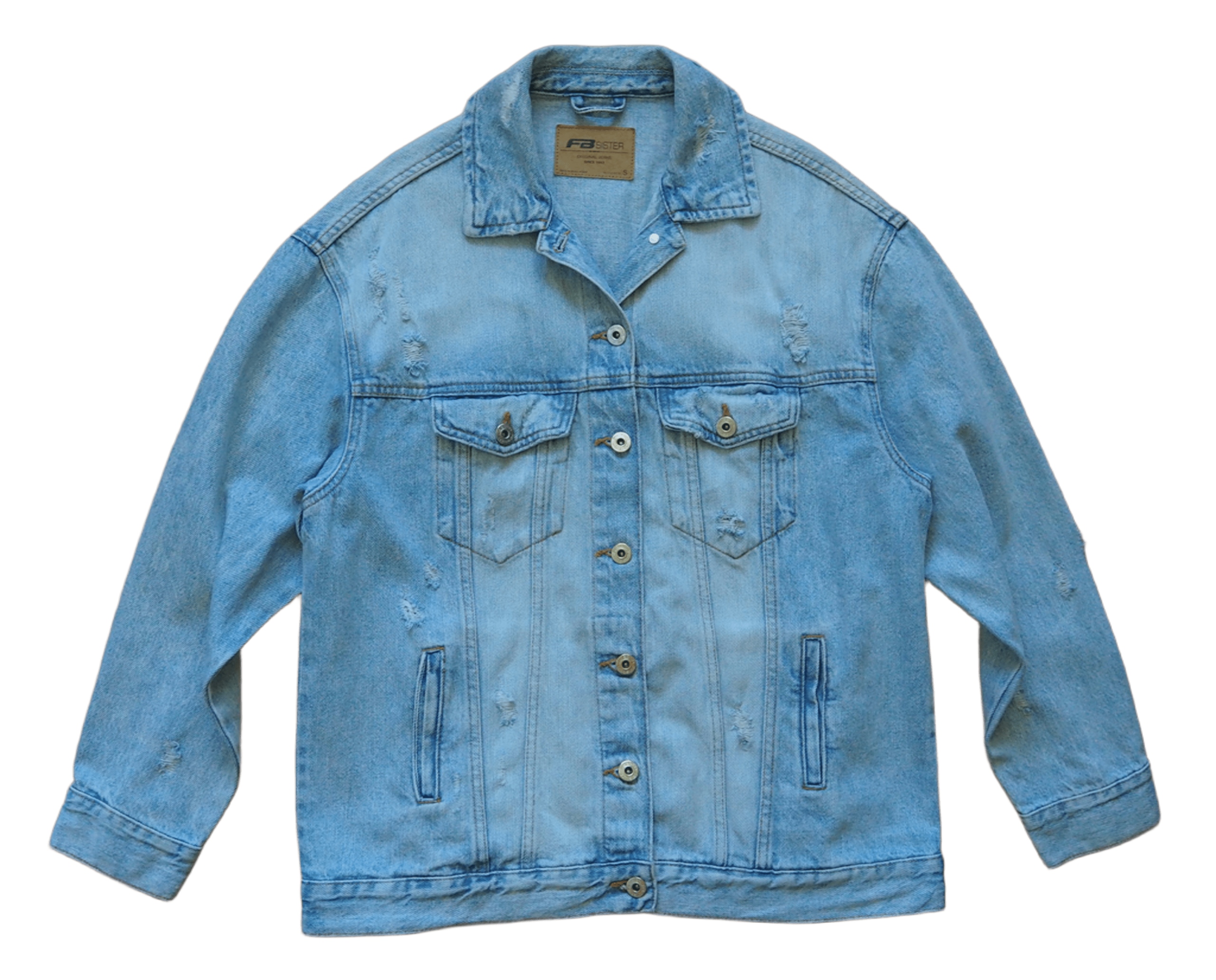 FB SISTER __ JEANSOWA KURTKA __ L • Cena, Opinie • Kurtki