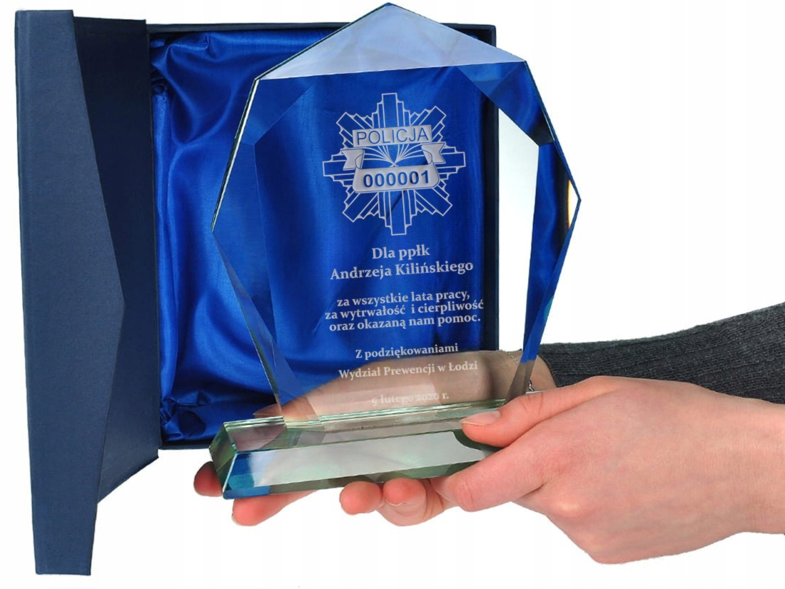 Dla Policjanta emerytura koniec służby Pamiątka Odznaka Nszzp