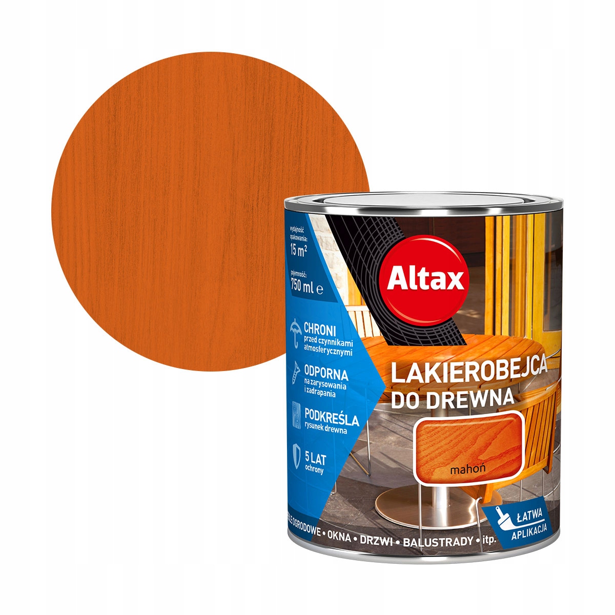 

Altax Lakierobejca Do Drewna 0,75L Mahoń