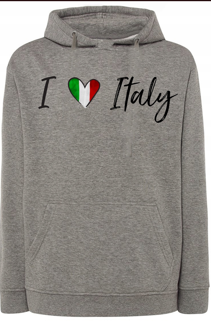 I Love Italy Miluji Itálii Mikina S Kapucí vel. 5XL