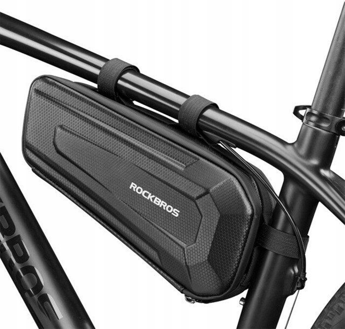 Czarna Sakwa rowerowa pod ramę B66 Rockbros 1,5l