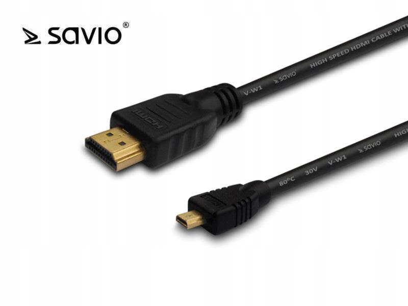 

Kabel HDMI-microHDMI V1.4 2m pozłacane końcówki